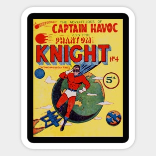 Captain Havoc Superhero Comic Cover Sticker